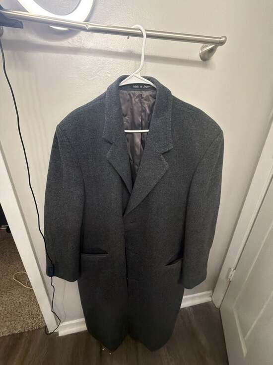 Kuppenheimer Other - Vintage Kuppenheimer Wool Cashmere Overcoat Men’s 44R Gray Made in England